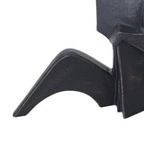 Isla Sitting Lady Sculpture - Black Ceramic
