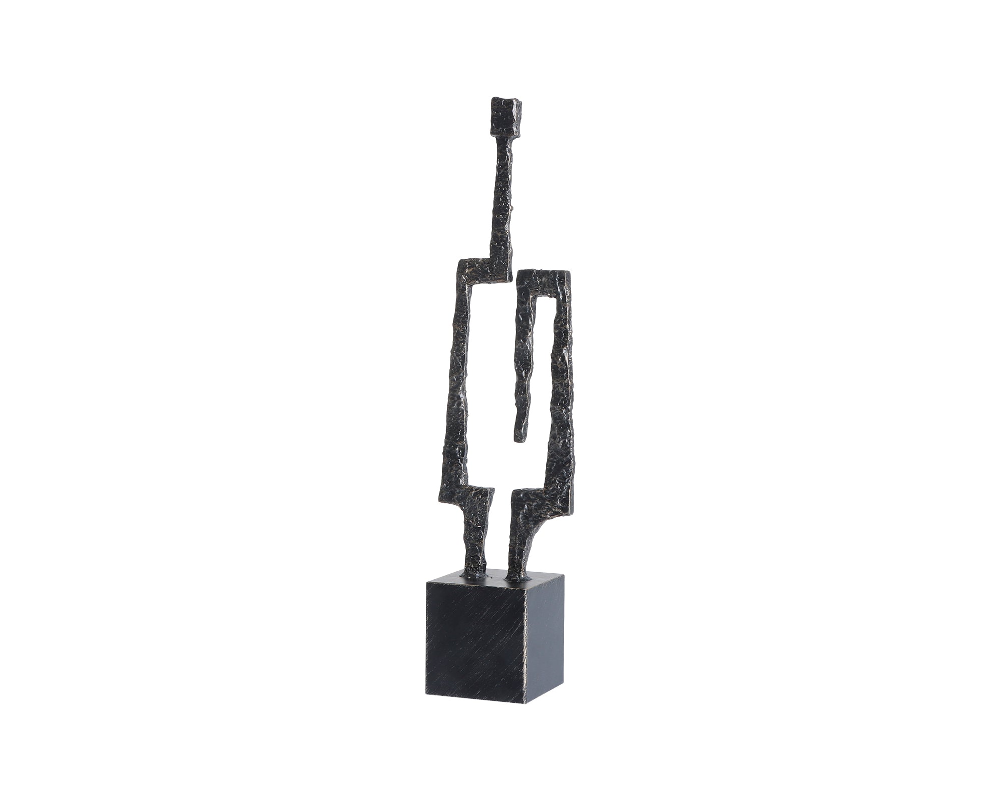Rowen Sculpture - Black Cast Alloy