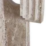 Toccino Large Sculpture  -  Beige Travertine