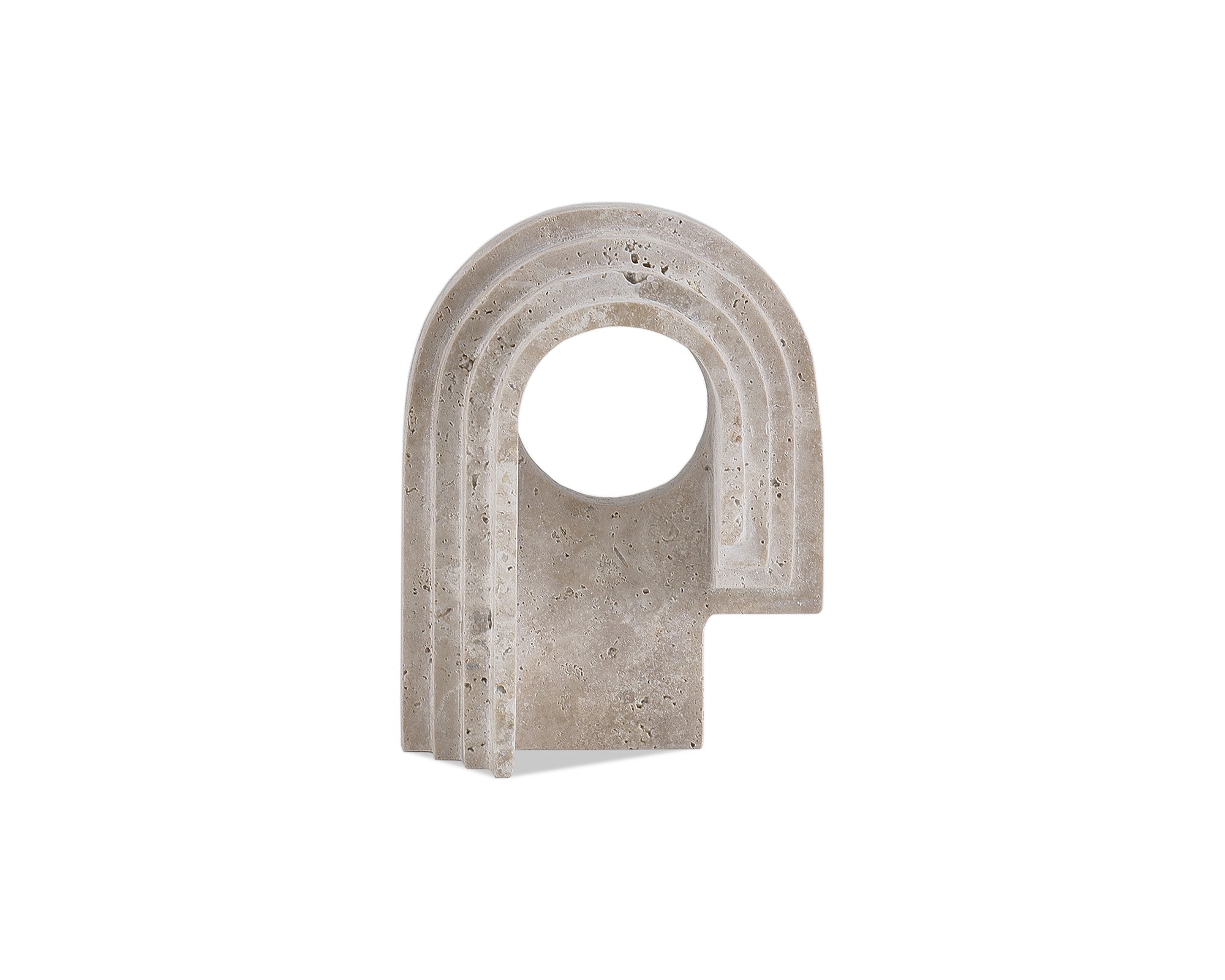 Toccino Small Sculpture  -  Beige Travertine