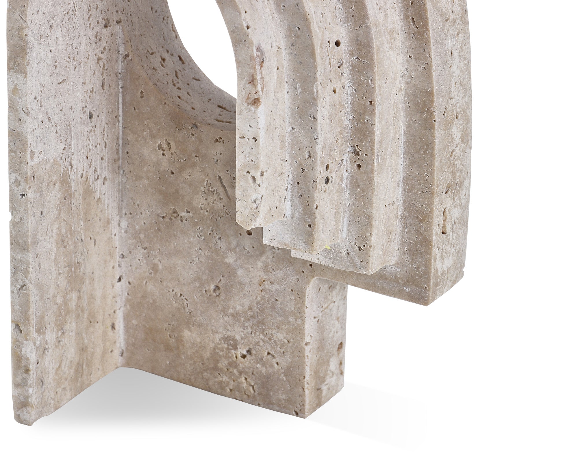 Toccino Small Sculpture  -  Beige Travertine