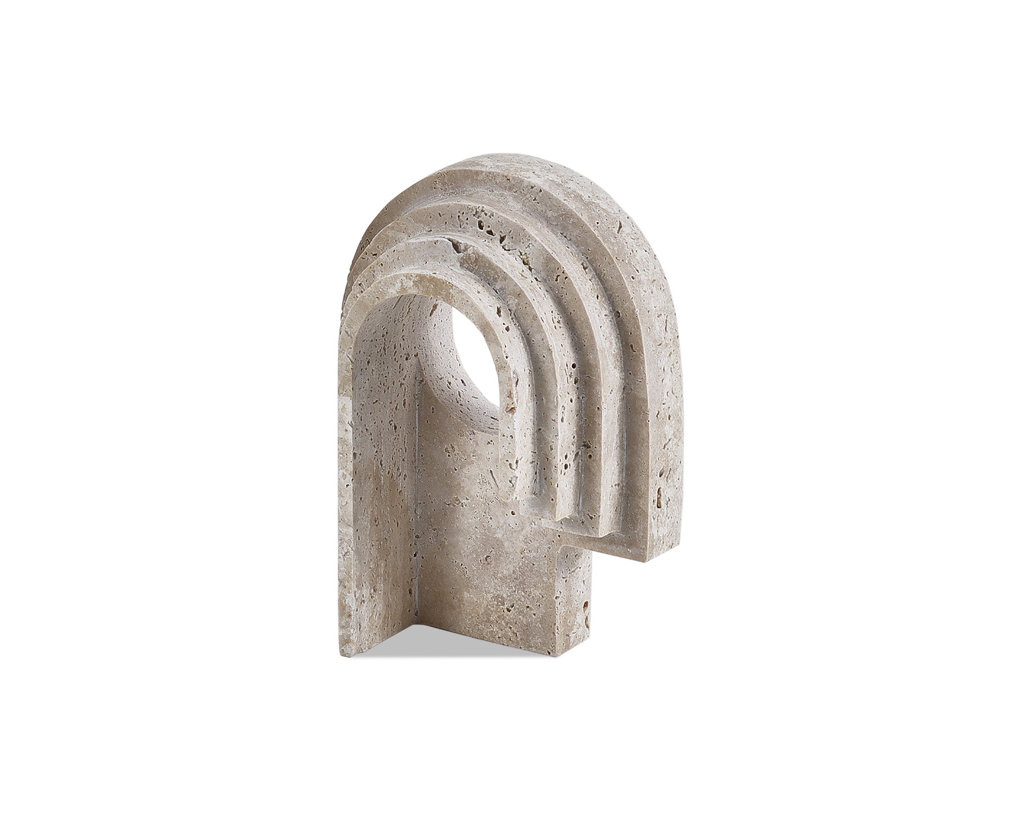 Toccino Small Sculpture  -  Beige Travertine