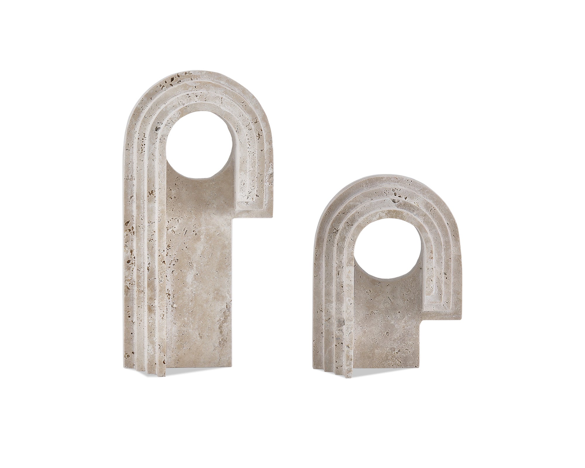 Toccino Small Sculpture  -  Beige Travertine