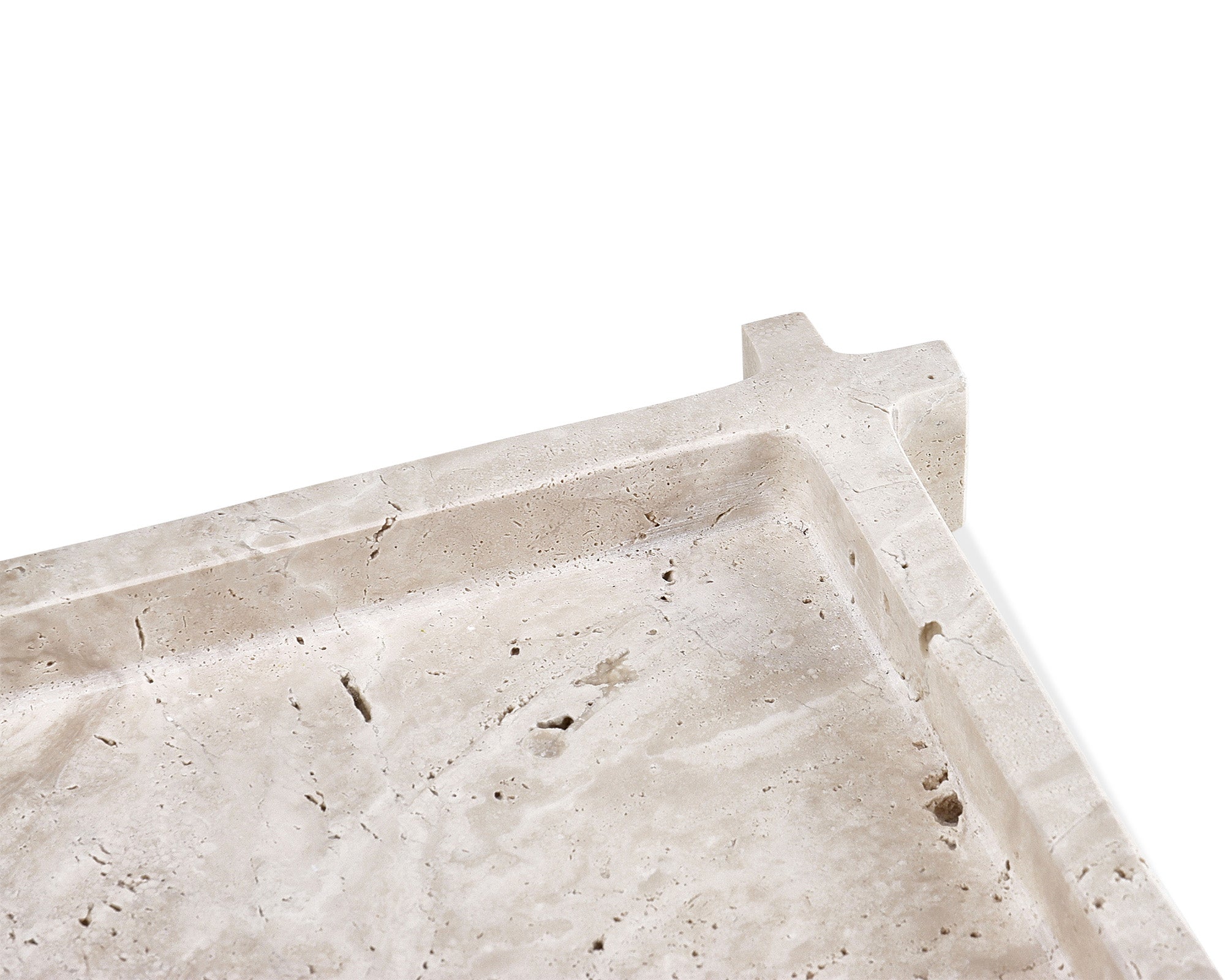 Roche Tray  -  Beige Travertine