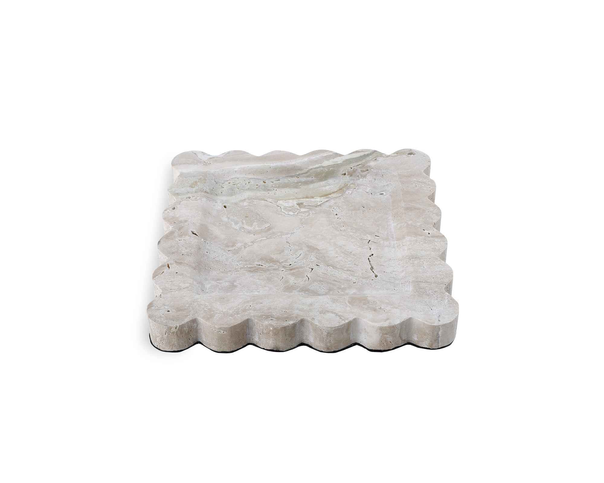 Liang & Eimil Aurelia Tray in Beige Travertine