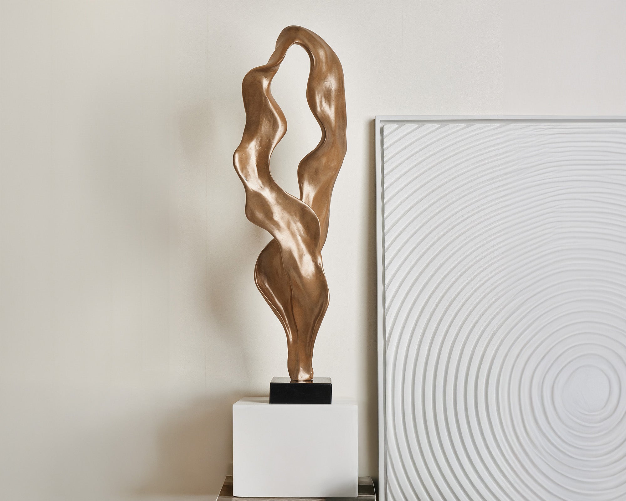 Petra Sculpture  -  Bronze/Black