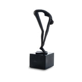 Mauro Sculpture  - Black Alloy and Marble
