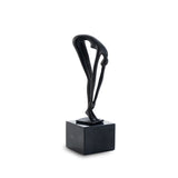Mauro Sculpture  - Black Alloy and Marble