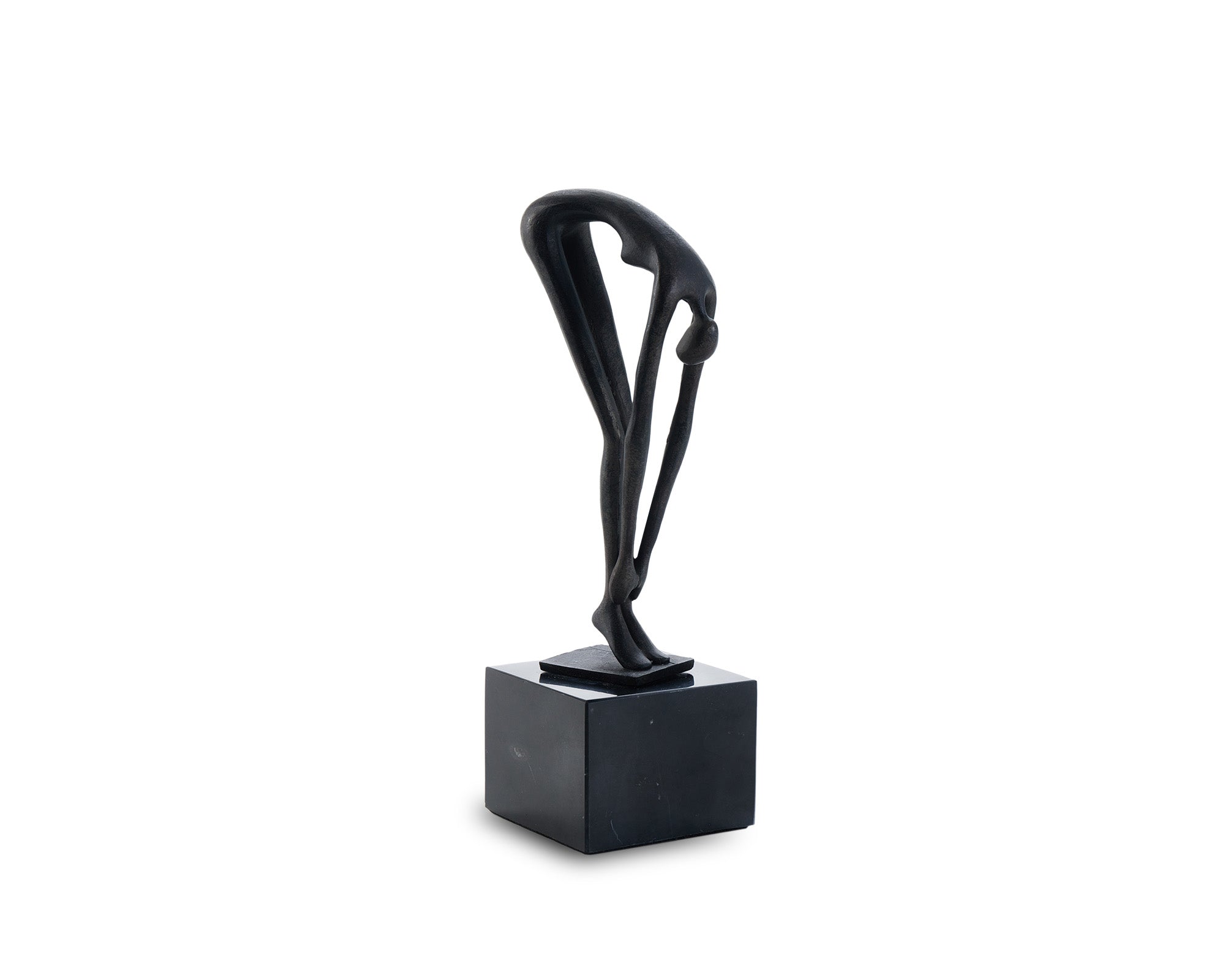 Mauro Sculpture  - Black Alloy and Marble