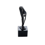 Mauro Sculpture  - Black Alloy and Marble