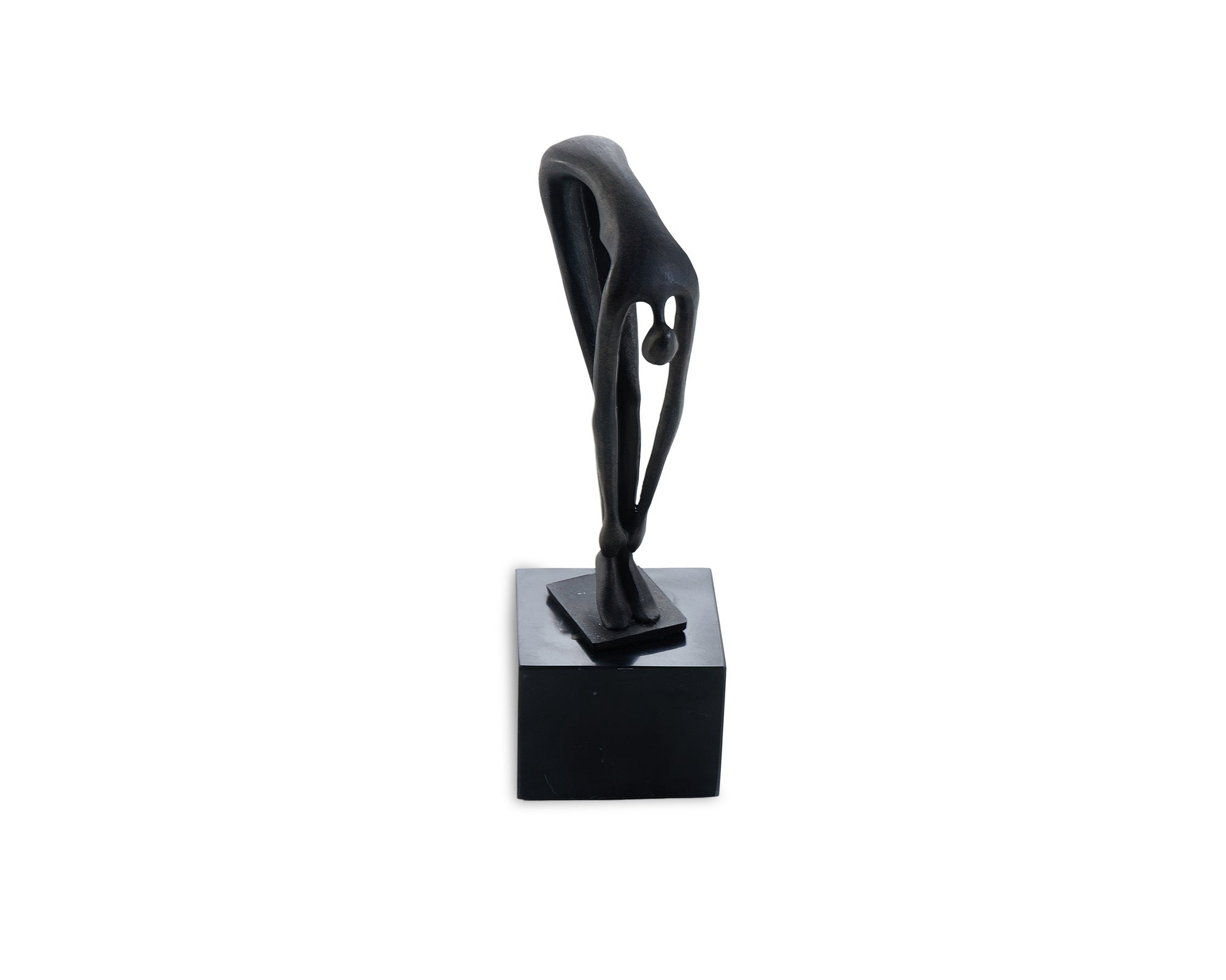Mauro Sculpture  - Black Alloy and Marble