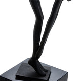 Mauro Sculpture  - Black Alloy and Marble