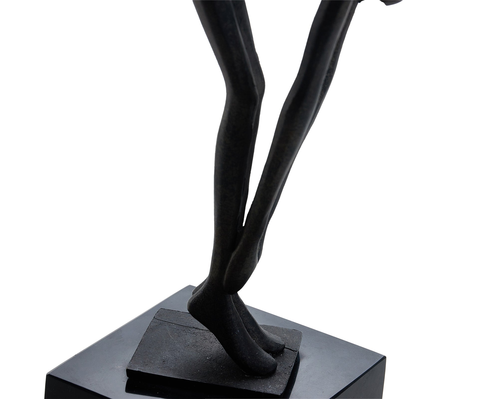 Mauro Sculpture  - Black Alloy and Marble