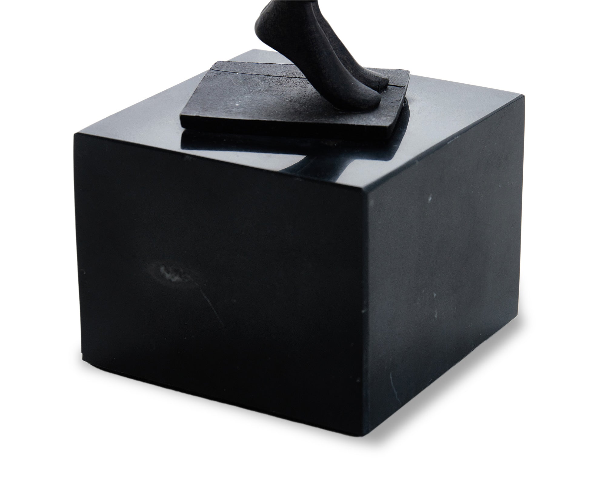 Mauro Sculpture  - Black Alloy and Marble