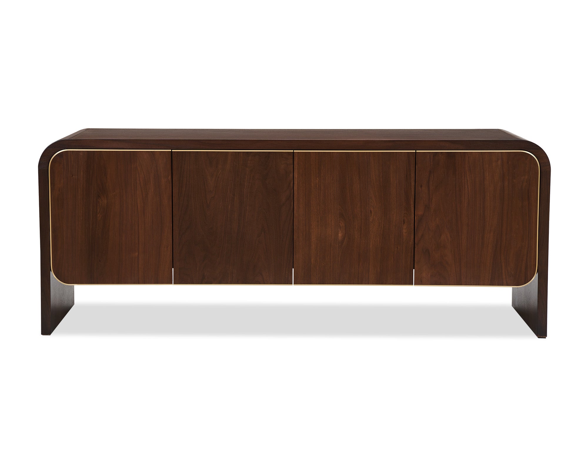 Walter Sideboard  -  Natural Walnut & Brass