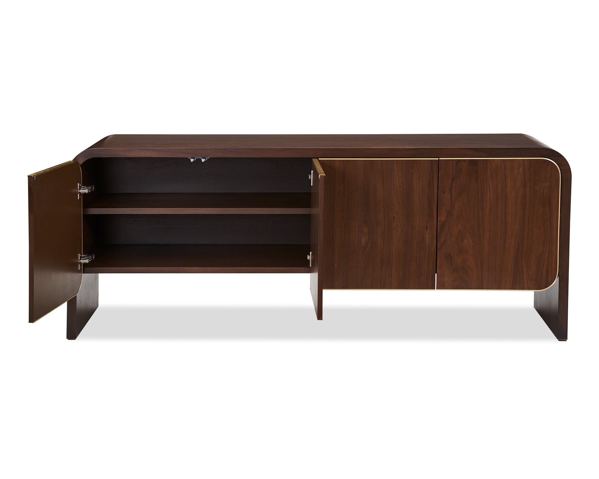 Walter Sideboard  -  Natural Walnut & Brass