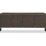 Walter Sideboard  -  Dark Grey Oak & Brass