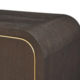Walter Sideboard  -  Dark Grey Oak & Brass