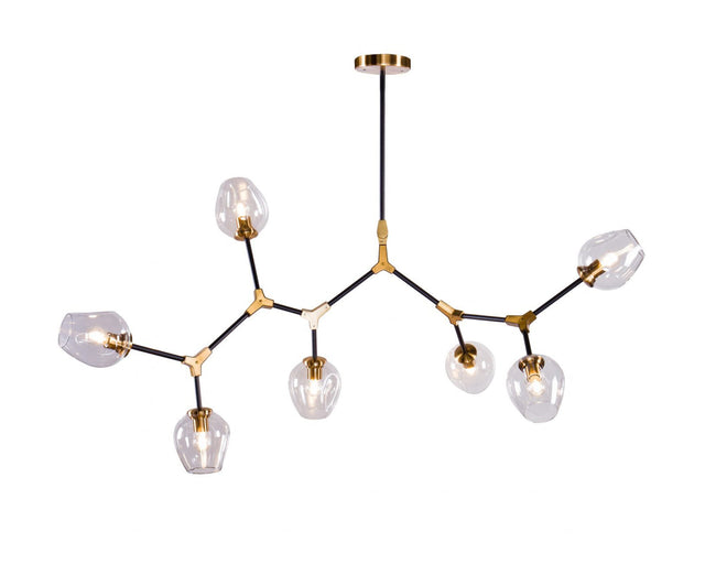 Orbital Pendant Lamp - Clear Glass, Bronze and Black Finish