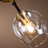 Orbital Pendant Lamp - Clear Glass, Bronze and Black Finish