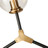Orbital Pendant Lamp - Clear Glass, Bronze and Black Finish