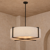 Liang & Eimil Sanderson Pendant Lamp with Matt Black Steel Frame - Large