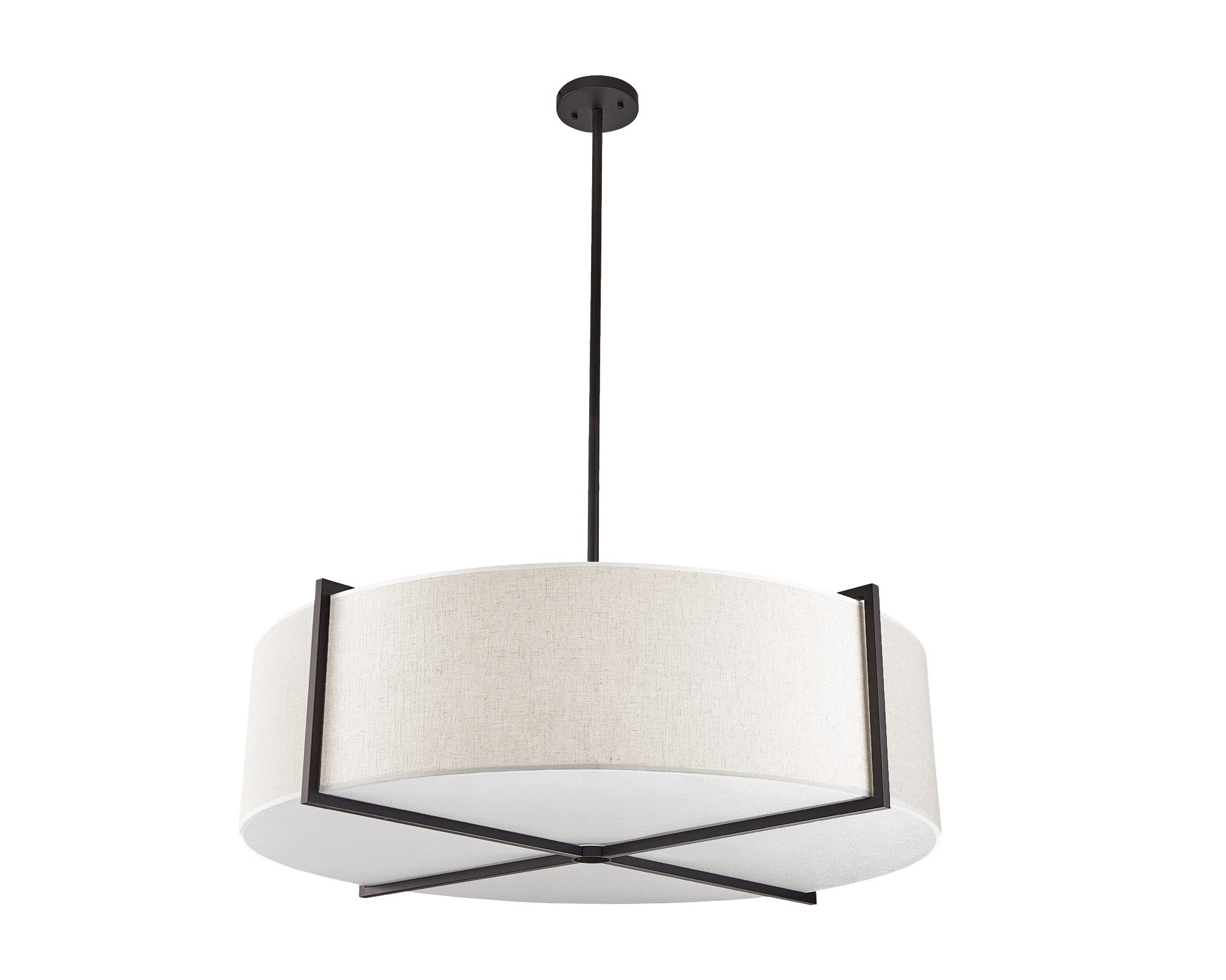 Liang & Eimil Sanderson Pendant Lamp with Matt Black Steel Frame - Large