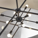 Liang & Eimil Sanderson Pendant Lamp with Matt Black Steel Frame - Large