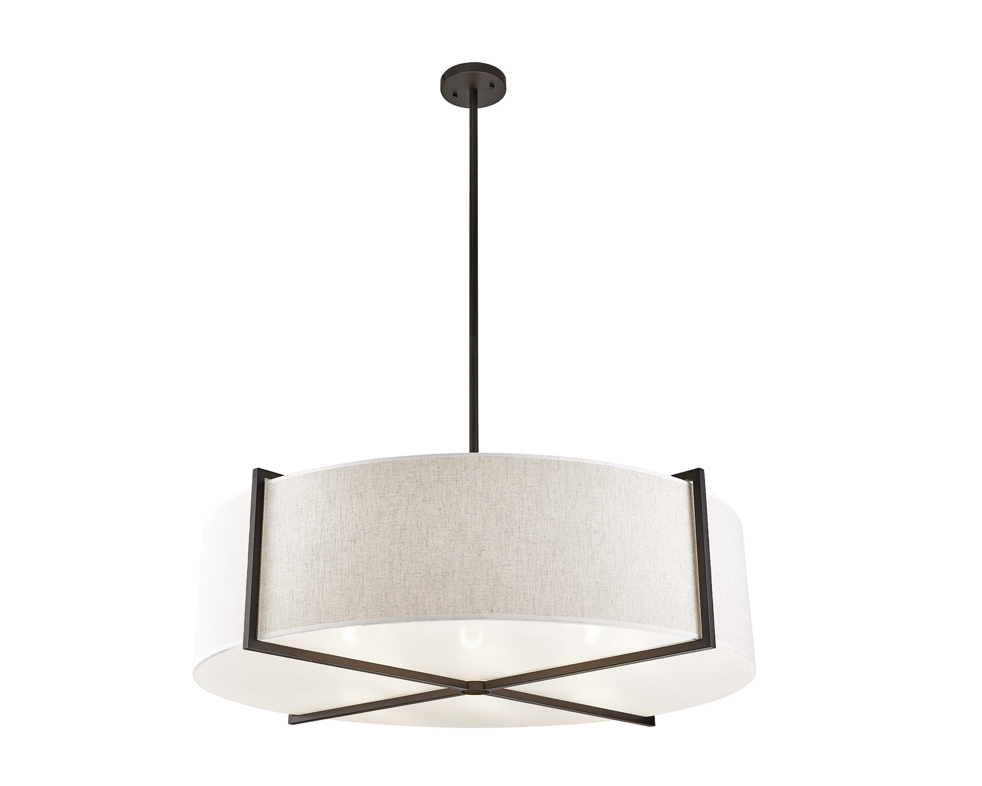 Liang & Eimil Sanderson Pendant Lamp with Matt Black Steel Frame - Large