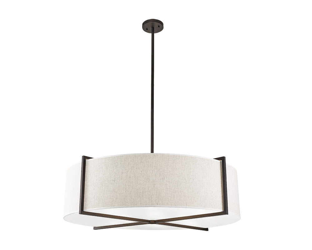Liang & Eimil Sanderson Pendant Lamp with Matt Black Steel Frame - Large