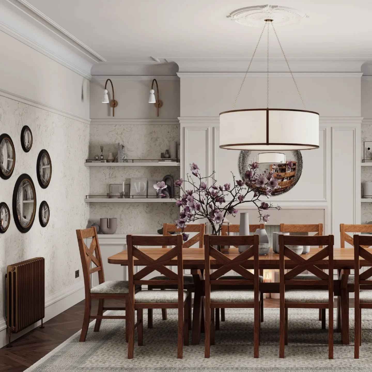 Baltimore Pendant Lamp - Antique Brass