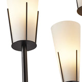 Magestic Chandelier  -  Black & White Glass