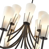 Magestic Chandelier  -  Black & White Glass