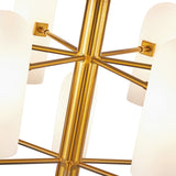 Liang & Eimil Pawson Chandelier in Brass and White Glass