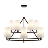 Gildan Chandelier  -  White & Black