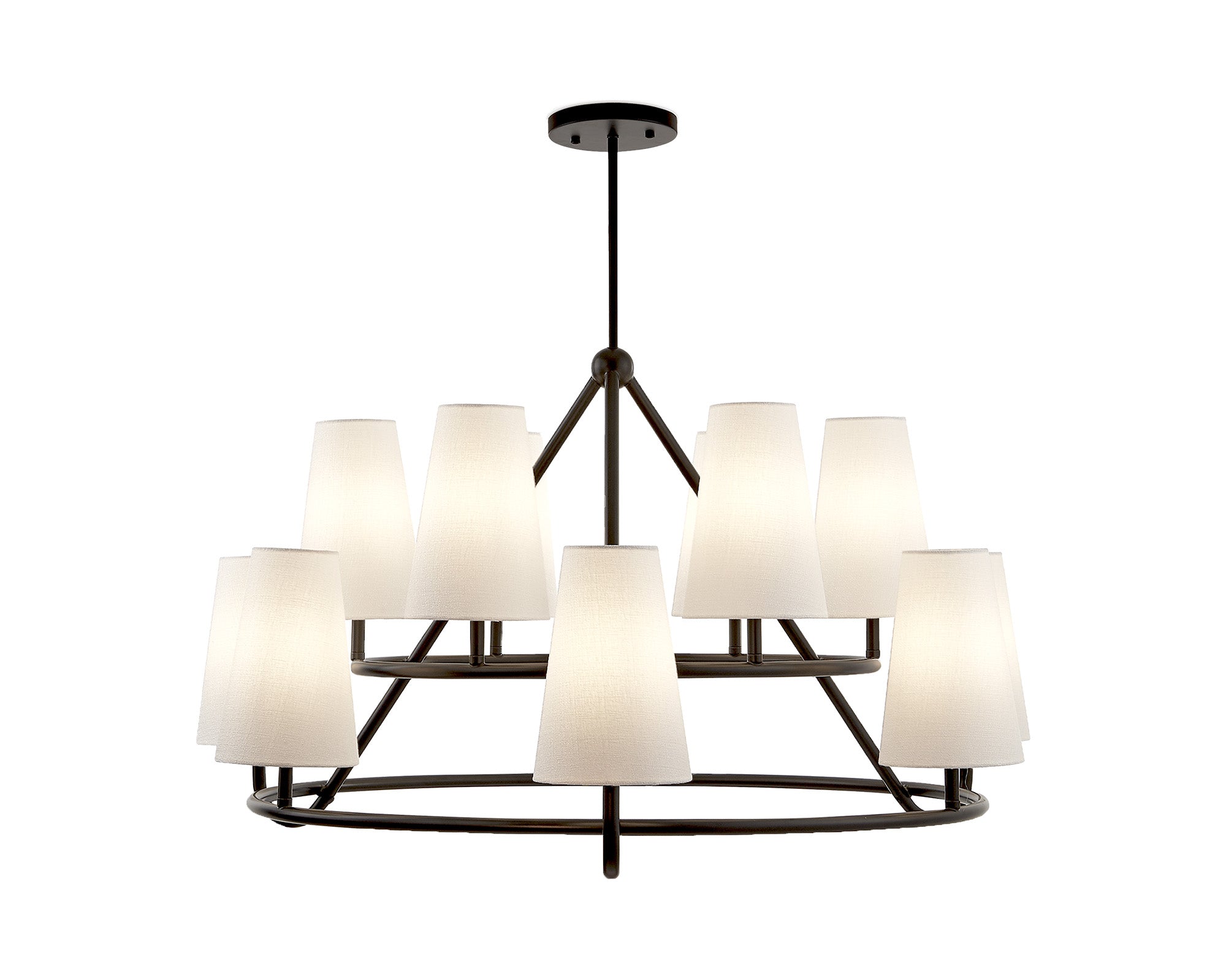 Gildan Chandelier  -  White & Black