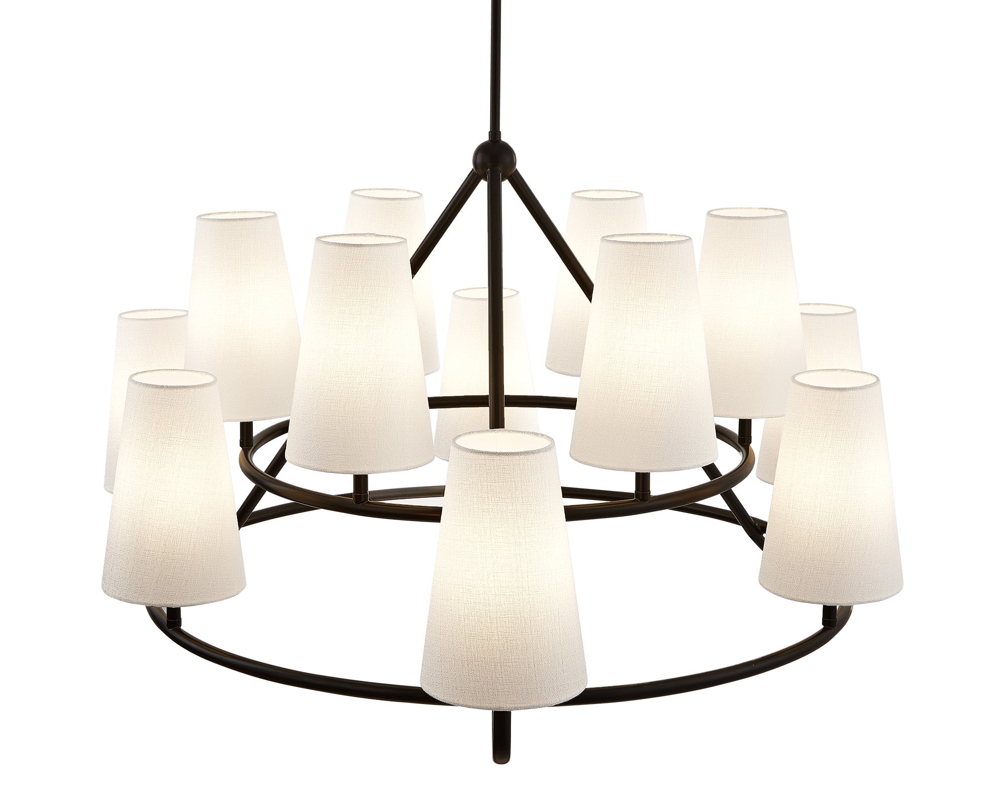 Gildan Chandelier  -  White & Black