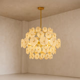 Liang & Eimil Momo Chandelier – Antique Brass & Alabaster Effect