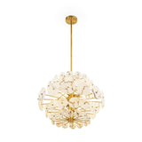 Momo Chandelier  -  Antique Brass & Alabaster