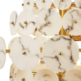 Momo Chandelier  -  Antique Brass & Alabaster