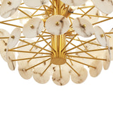 Momo Chandelier  -  Antique Brass & Alabaster