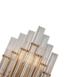 Drop Wall lamp - Brushed Brass and Clear Glass