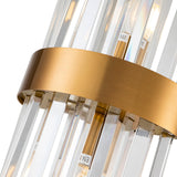 Regency Wall Lamp  - Brushed brass and Clear glass