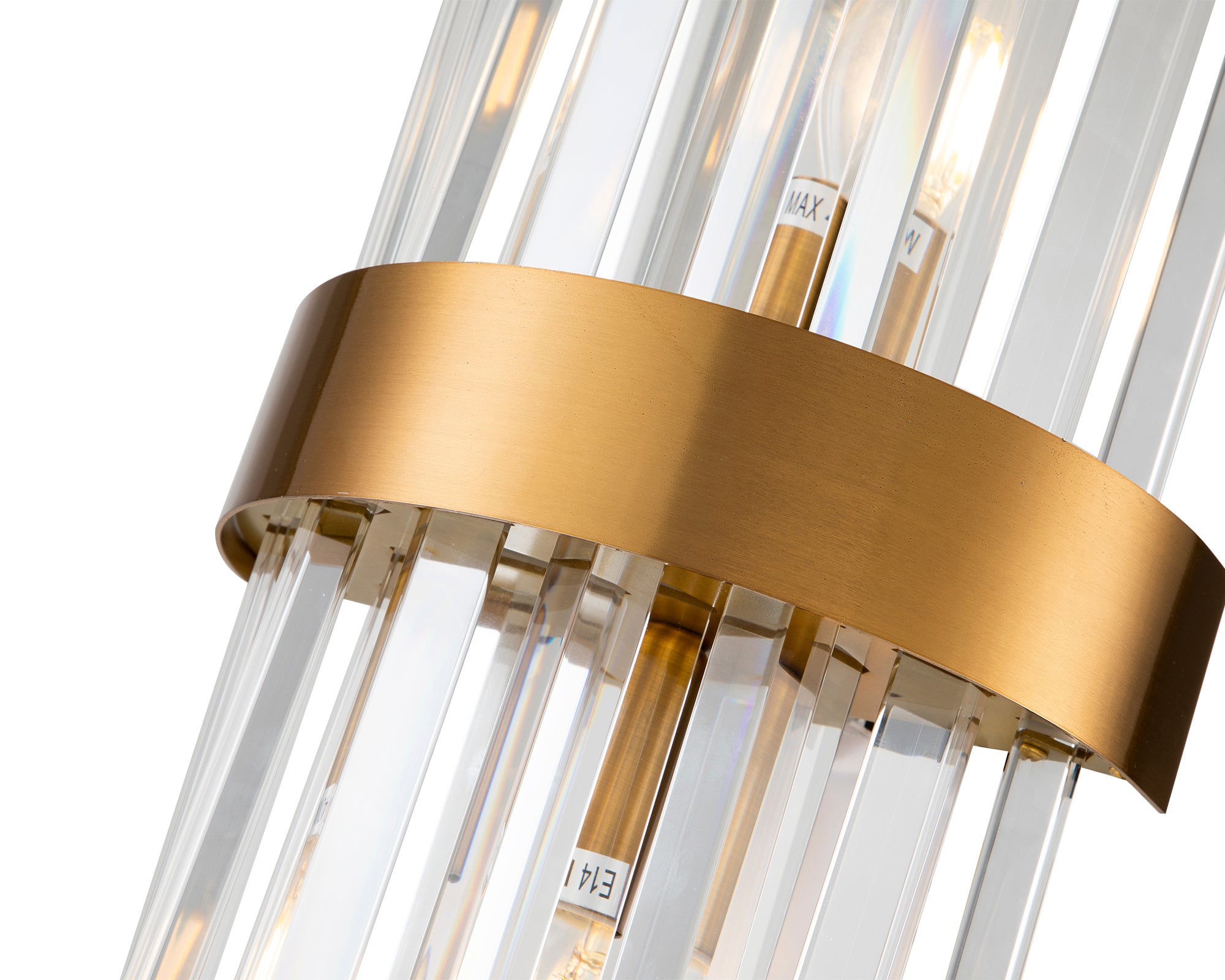 Regency Wall Lamp  - Brushed brass and Clear glass