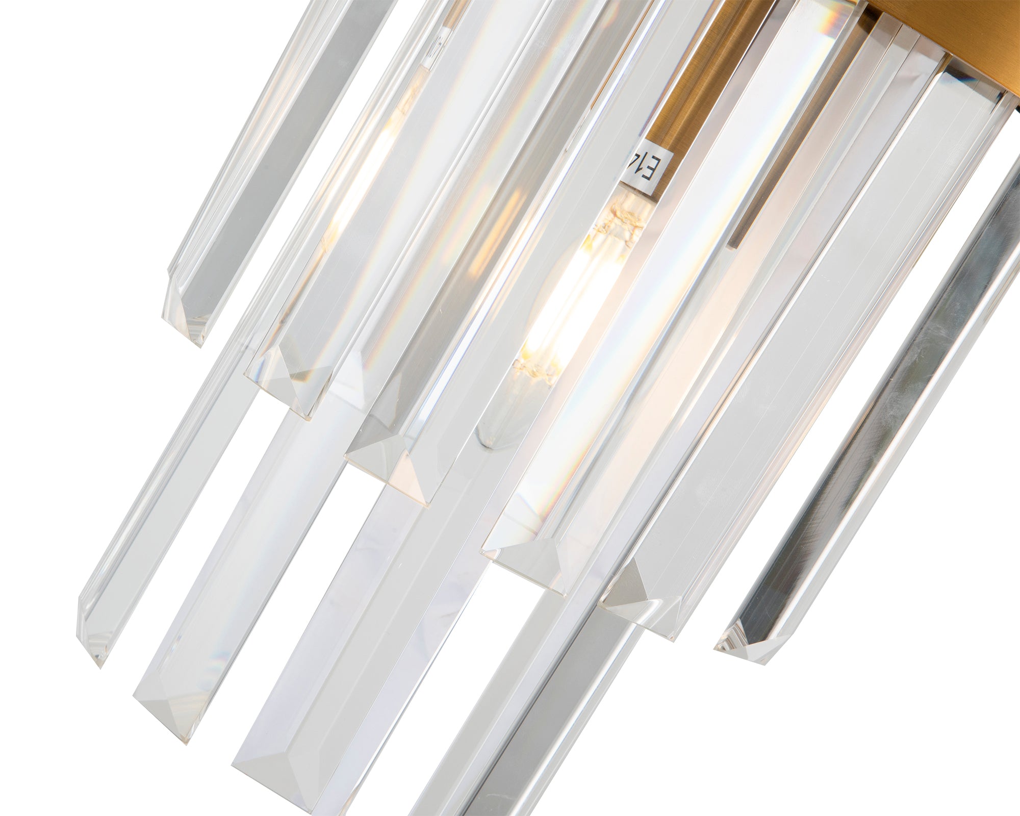 Regency Wall Lamp  - Brushed brass and Clear glass