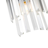 Regency Wall Lamp  - Matt Black and Clear glass