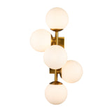 Vanessa Wall Lamp - Opal Glass, Brass Finish