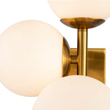 Vanessa Wall Lamp - Opal Glass, Brass Finish