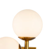 Vanessa Wall Lamp - Opal Glass, Brass Finish