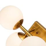 Vanessa Wall Lamp - Opal Glass, Brass Finish